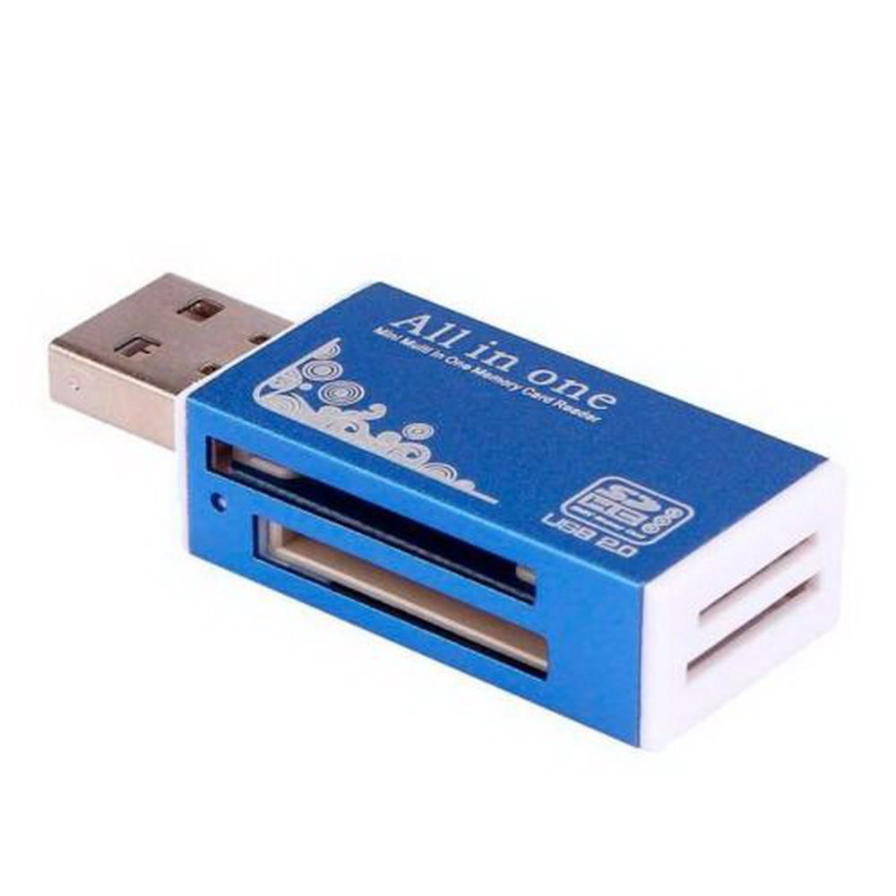 Мульти Картридер All-в-1 USB 2.0 для чтения карт памяти компьютера, ноутбука, телефона  #1