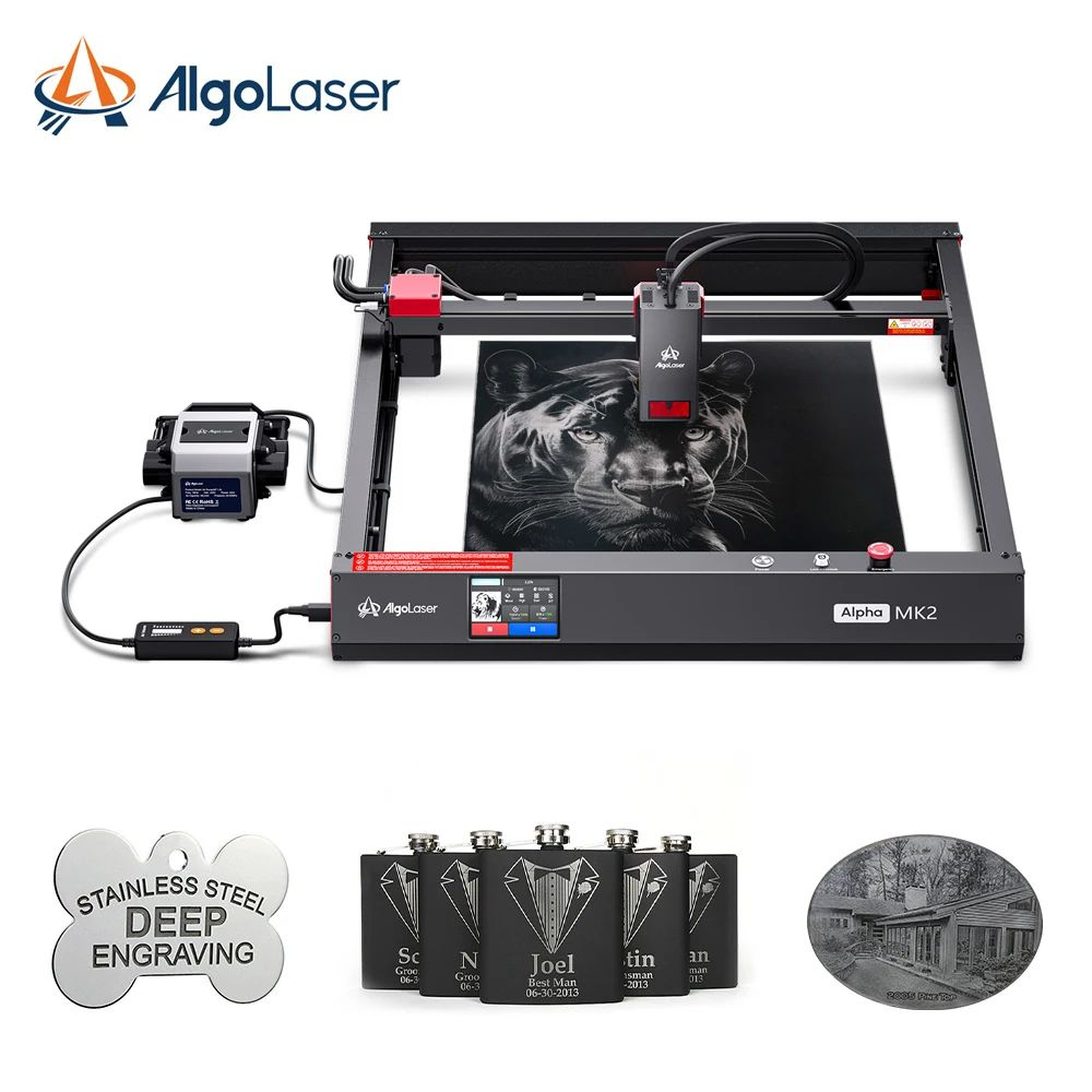 Algolaser Alpha MK2 20W Лазерный Гравировальный Станок С Сенсорным Экраном/APP-управлением Для Гравировки #1