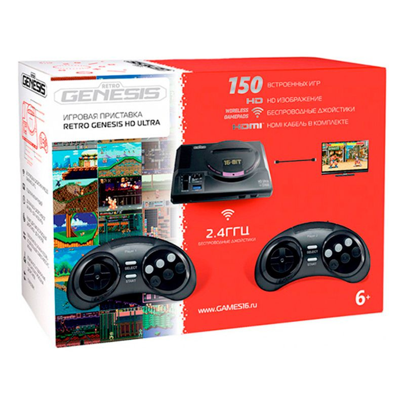 Игровая приставка Retro Genesis HD Ultra (150 игр) #1