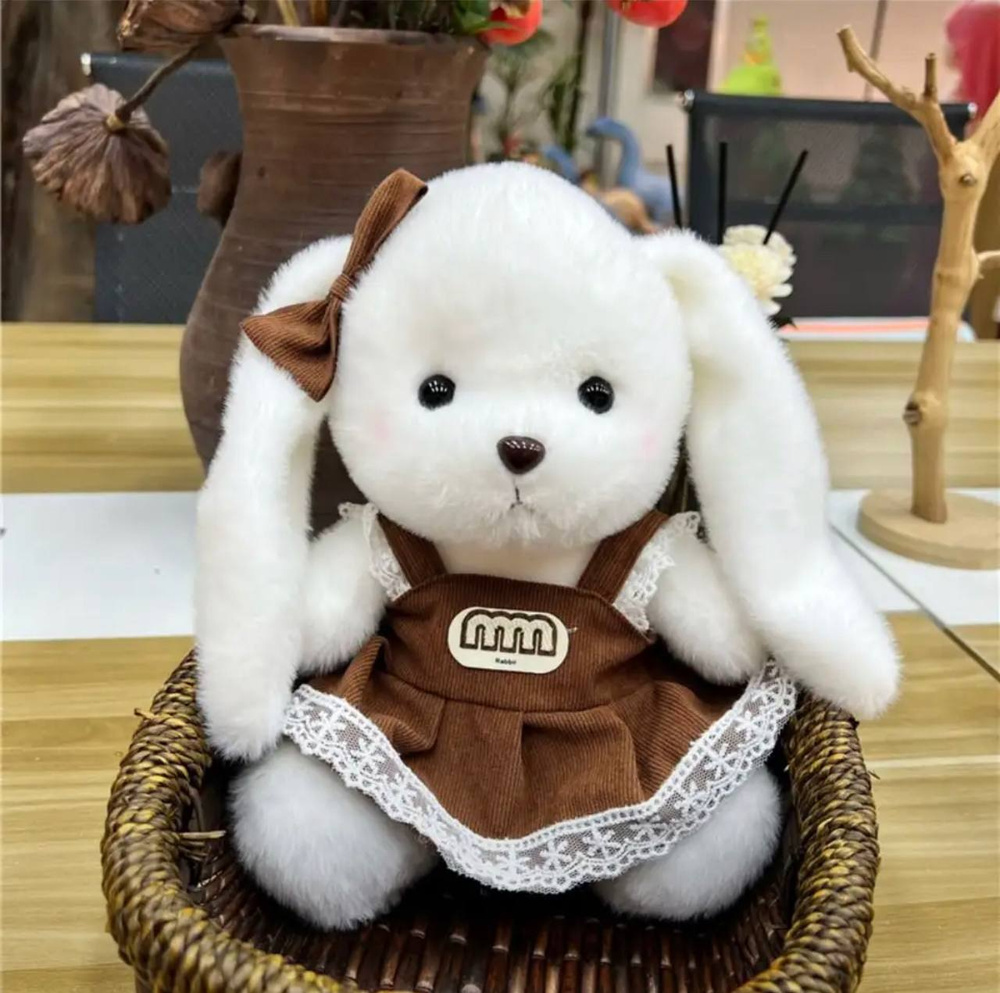 Плюшевый Кролик в платье 27 см. #1