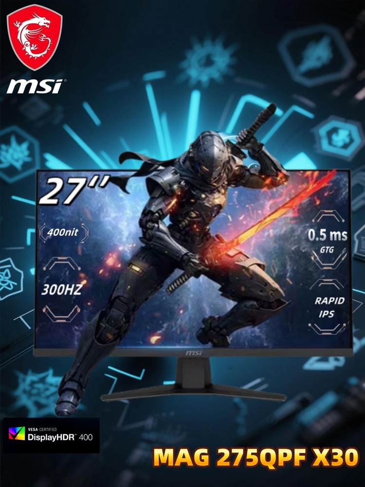 MSI 27" Монитор MSI 27" Монитор MAG 275QPF X30,2K,300HZ,0.5ms(GTG ...