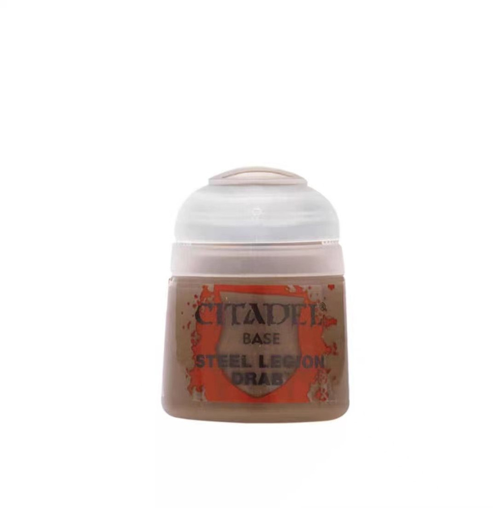 Краска Citadel GW BASE для Warhammer, 12 мл Steel Legion Drab (в ...