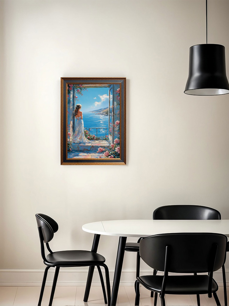 IKEA Картина "Узоры на картинах в рамках используются для украшения" 30x40 см #1
