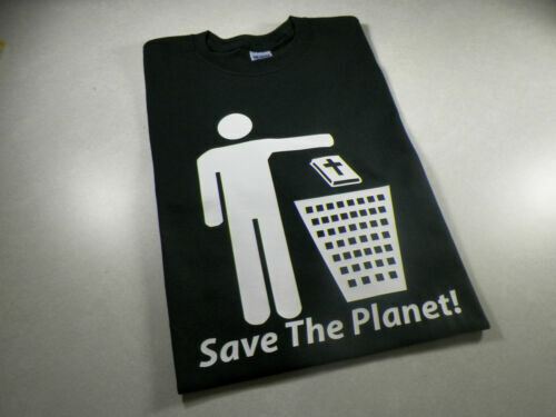 Футболка Футболка SAVE THE PLANET Atheist Anti religion TEE 1 шт #1