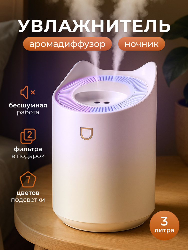Увлажнитель воздуха для дома настольный #1