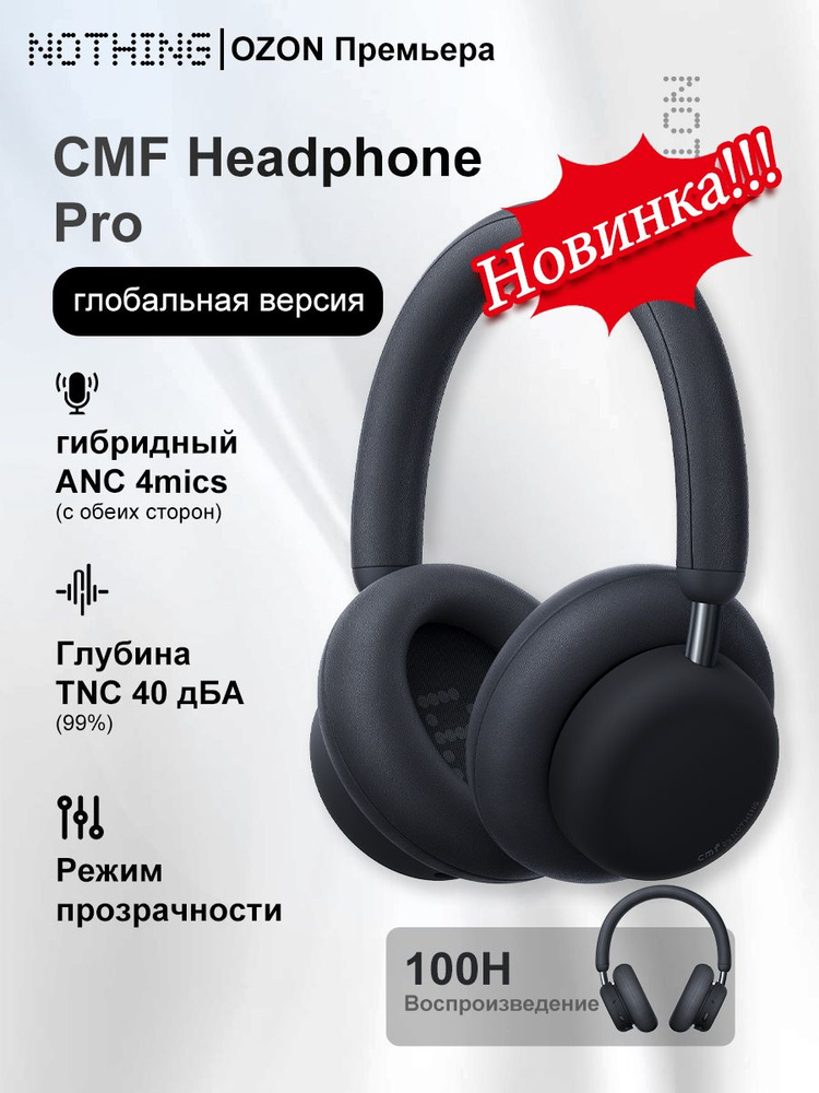 Полноразмерные Полноразмерные Nothing CMF Headphone Pro