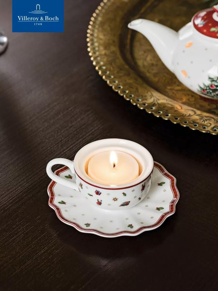 Подсвечник новогодний, Toy's Delight Decoration, Villeroy & Boch, Премиум-Фарфор #1