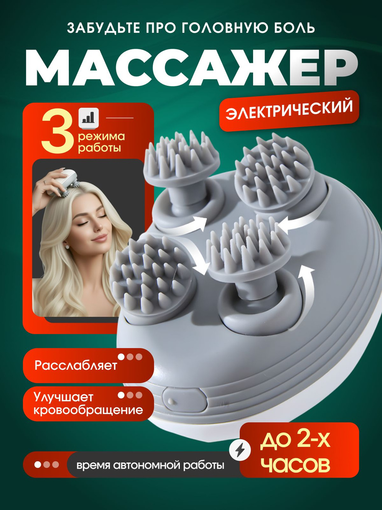 Массажер для головы, лица, электрический #1