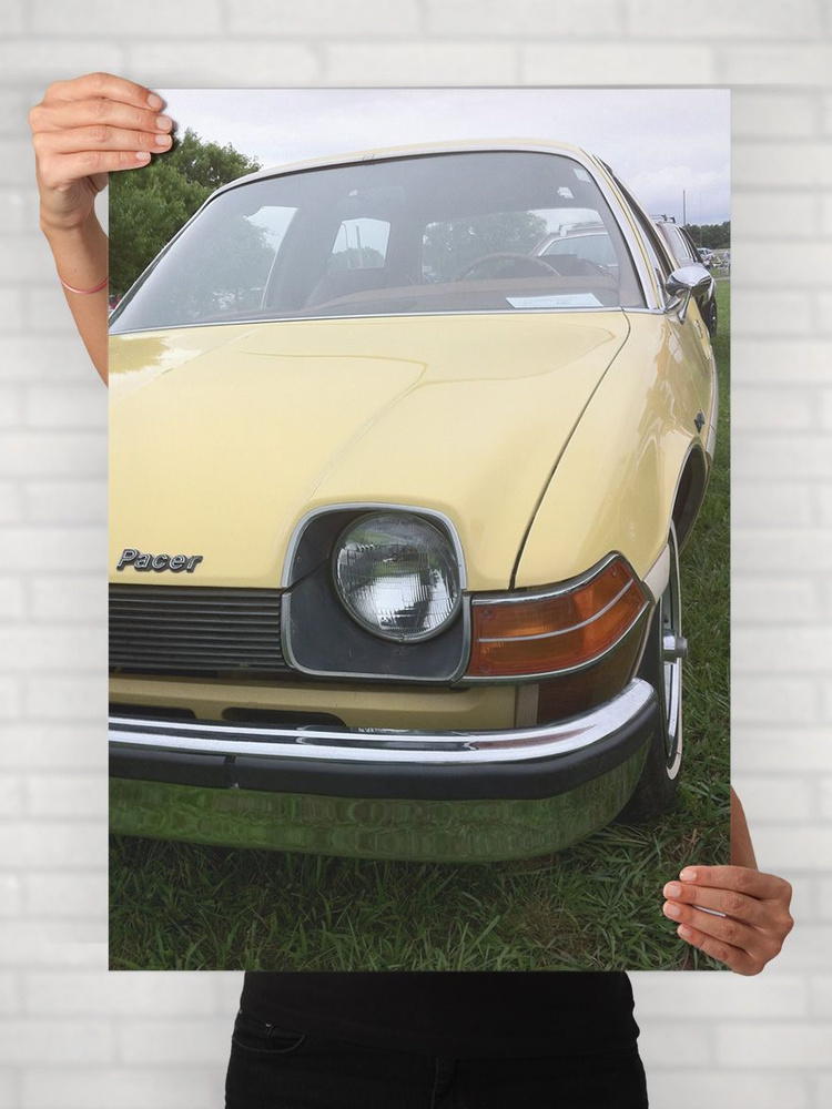 Плакат на стену для интерьера Легенды Авто (АМК Пейсер - AMC Pacer) - Постер по машине формата A1 (61x84 #1