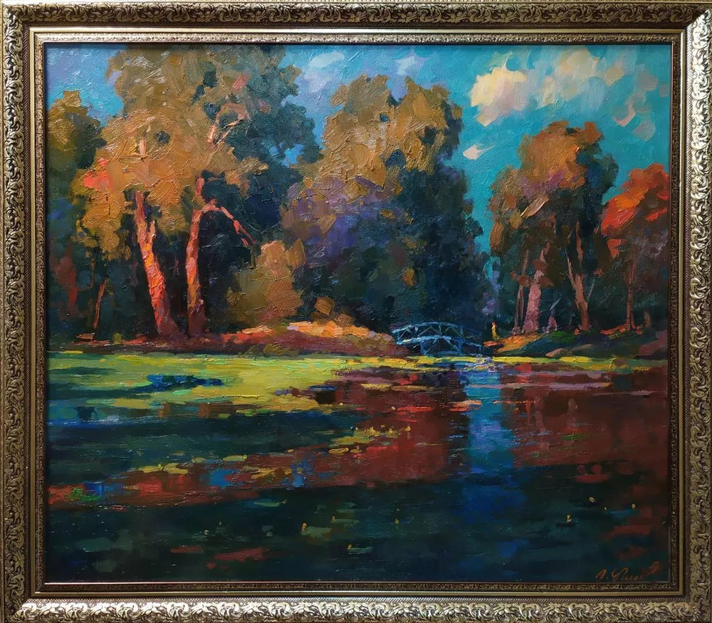 Картина. Александр Филиппов. Томный вечер, холст, масло, 70х80 см. Авторская живопись. #1