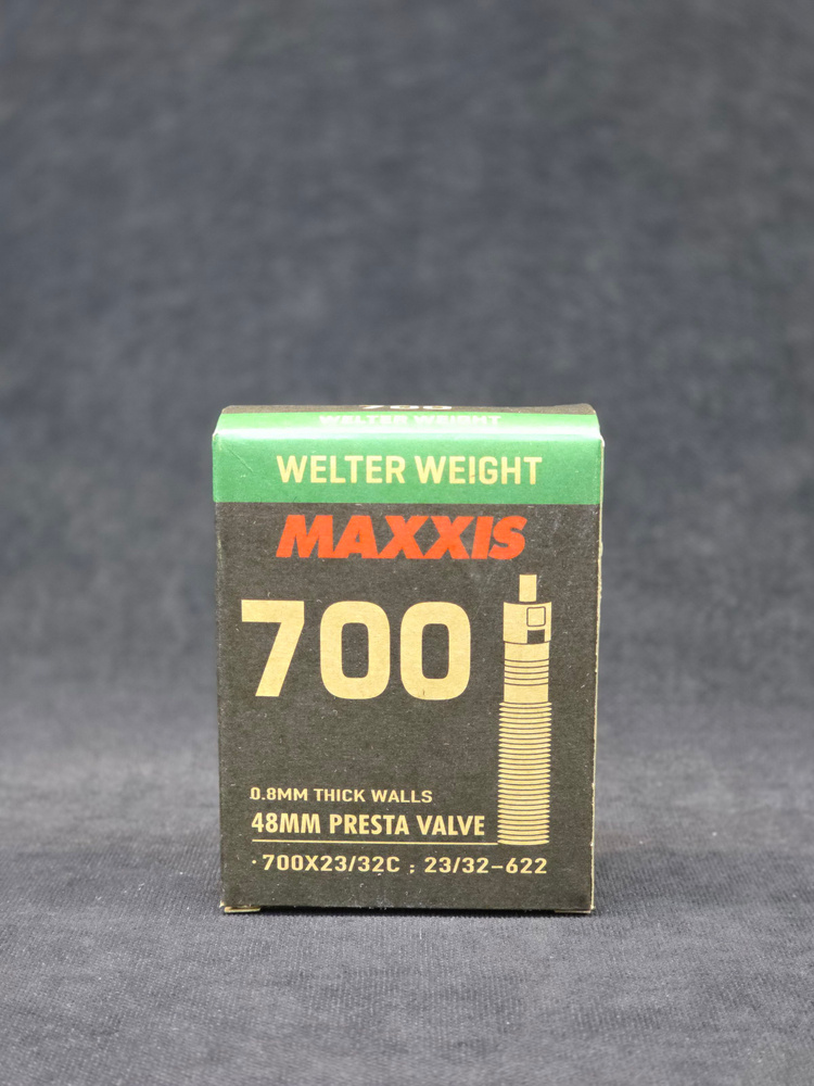 Камера велосипедная Maxxis WelterWeight, 700x23/32c, 48 мм, тип ниппеля - presta (велосипедный) #1