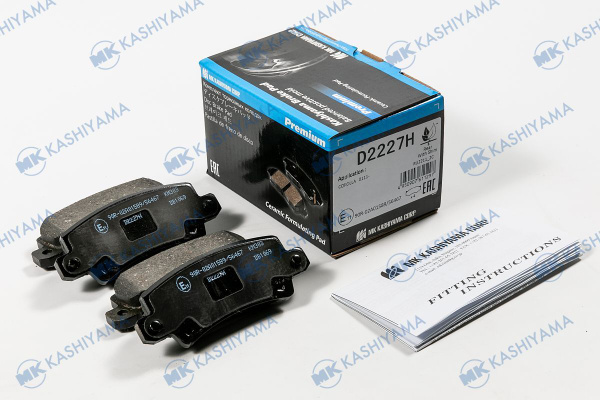 KASHIYAMA Kолодки тормозные задние TOYOTA corolla ix/verso (e120, e130) 1.4/1.4vvt-i/1.6/1.8/2.0 01-
