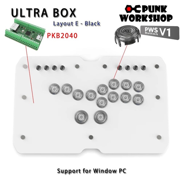 Макет контроллера Punk Workshop UltraBOX HitBox с поддержкой EDOCS