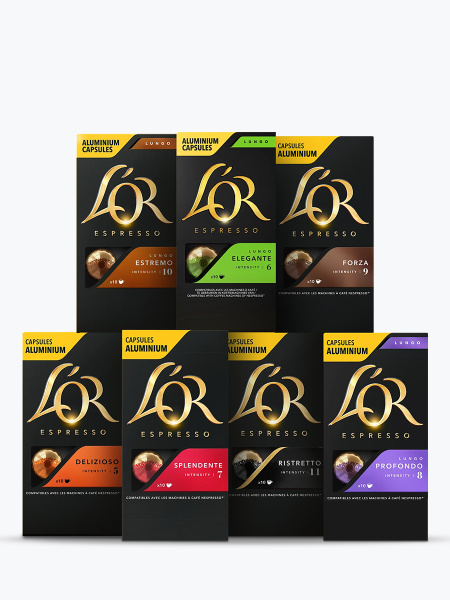 Кофе в капсулах L'OR Коллекция, набор для кофемашины Nespresso