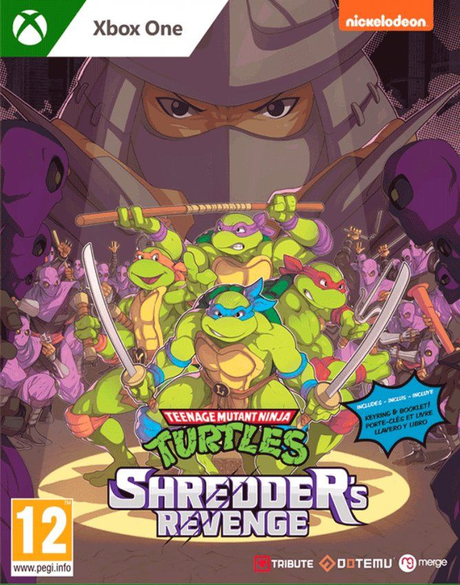 Диск с Игрой TMNT Teenage Mutant Ninja Turtles (Черепашки Ниндзя): Shredder's Revenge (Xbox One). Новый лицензионный запечатанный диск.