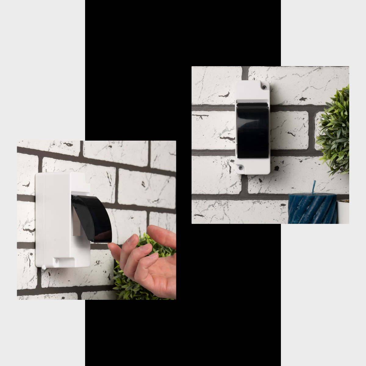 Бокс для автоматов с дверцей на 2 модуля (щиток электрический с крышкой ...