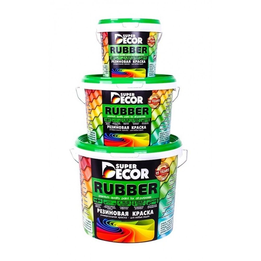 Пример поверхности, окрашенной резиновой краской