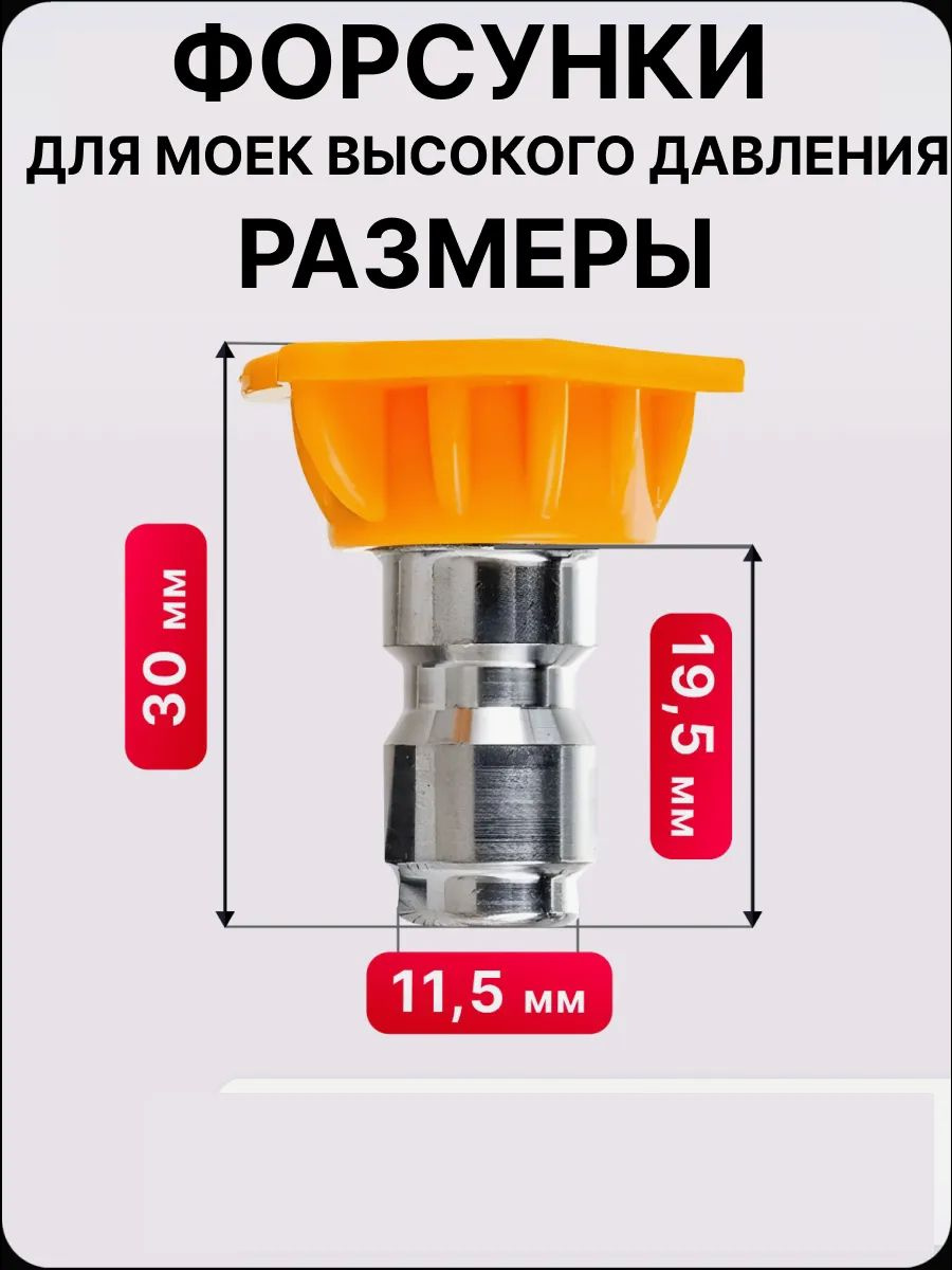 Универсальный комплект насадок быстросъем для минимойки