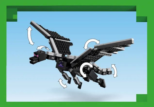 ニシキ　LT Конструктор LEGO 21264 Minecraft Эндер-дракон и корабль Края,657