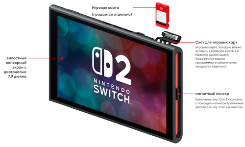 Игровая приставка Nintendo Switch 2 + Pokemon Legends Z-A Edition Игровая приставка Nintendo Switch 2 + Pokemon Legends Z-A Edition
