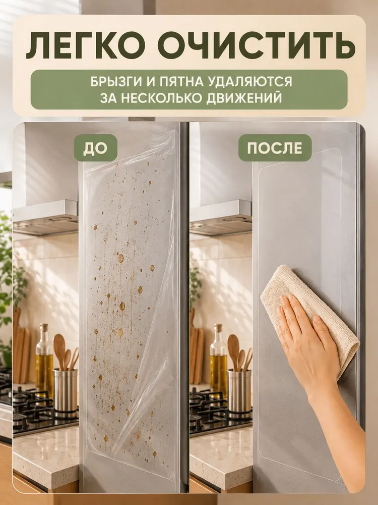 Коврик для кухонных полок и ящиков, прозрачный защитный вкладыш без клея, 60*300 см, 60x300 см, фото 3