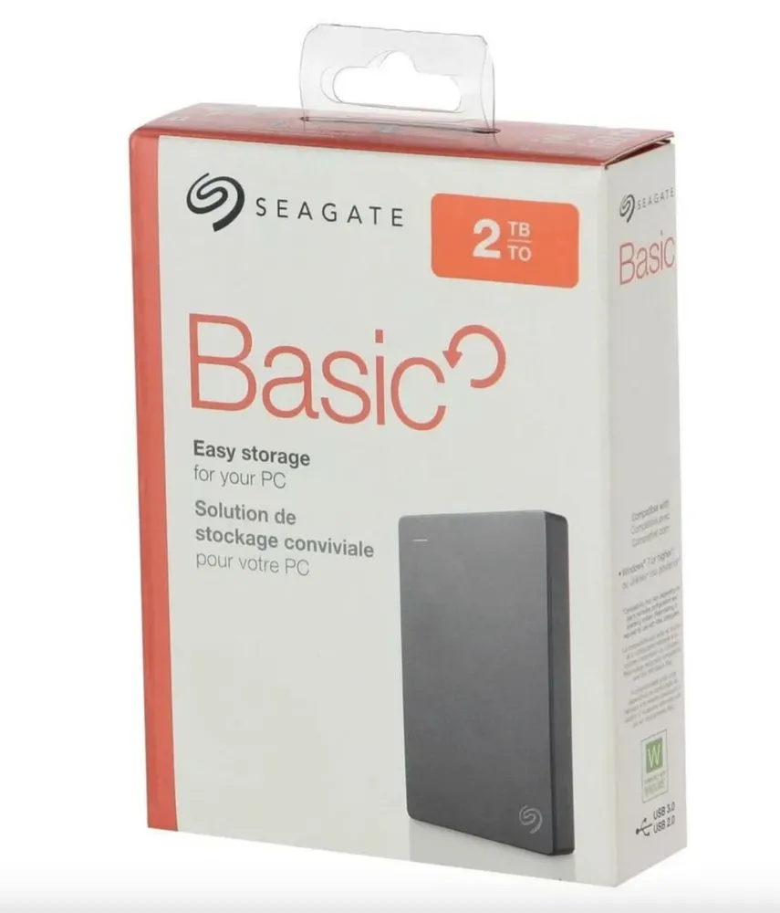 Внешнийжесткийдиск2ТБSeagate(STJL2000400),серый