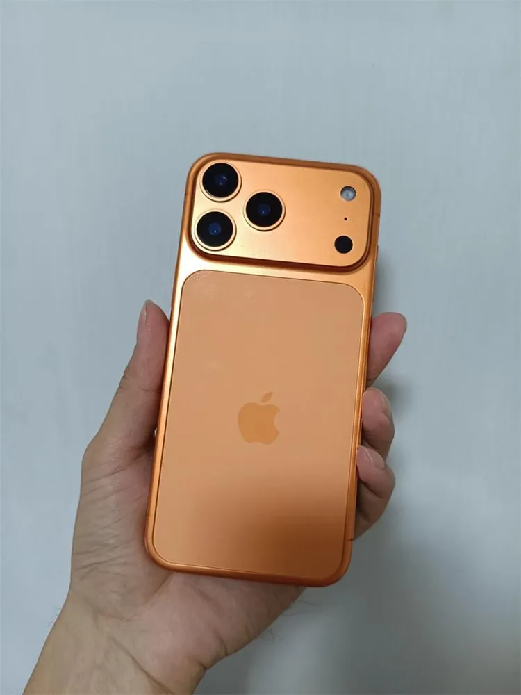 Муляж iPhone 17 PRO-С ЛОГОТИПОМ-оранжевый, оранжевый, фото 5