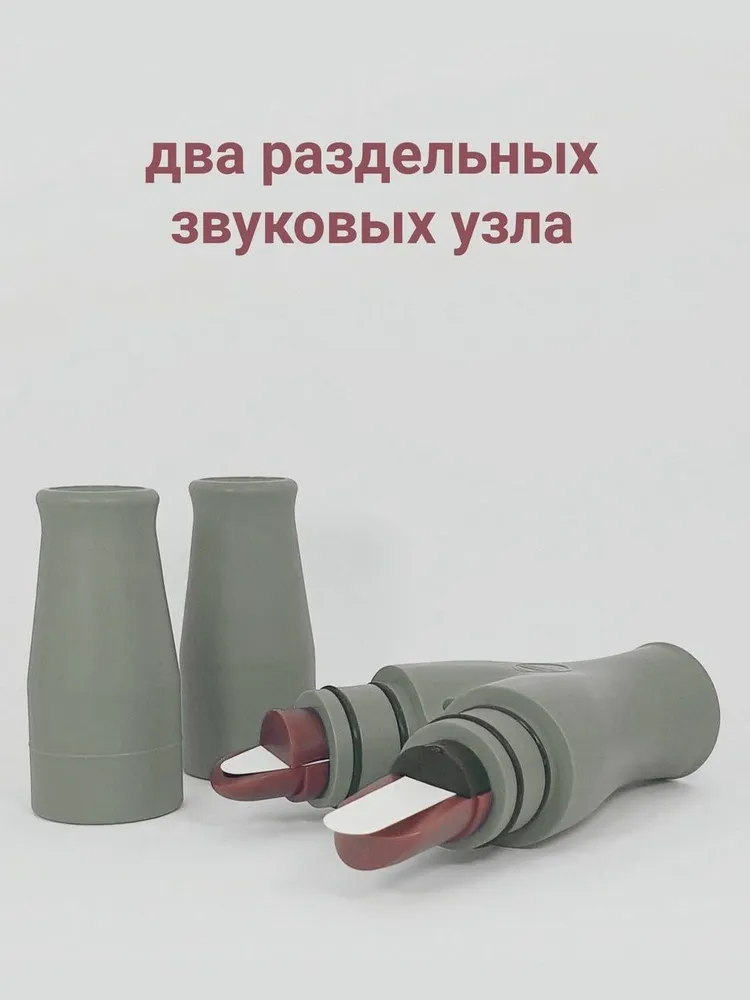 Манок духовой охотничий Breite 62 Corrector 6 в 1 на гуся (белолобый, серый, гуменник) регулируемый, профессиональный. Лучший подарок для охотника, серый, фото 3
