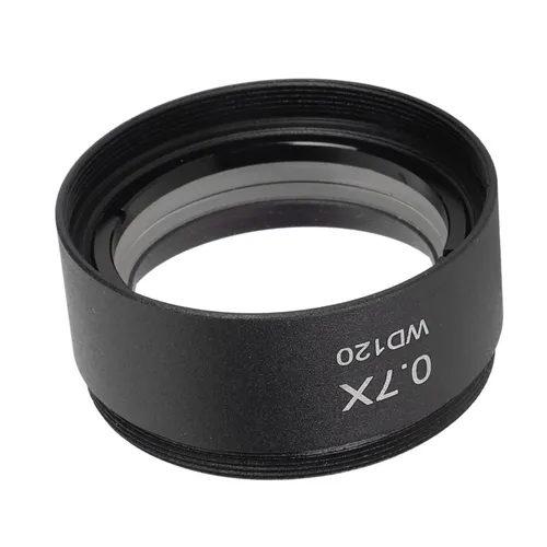 Объектив для стереомикроскопа 0.7X, HD, широкий обзор, металлический, вспомогательный, для микроскоп