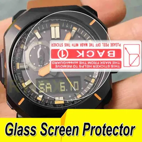 2 части защитного стекла для часов PRW-6900Y-1JF, 2,5 D с закругленными краями, 9H