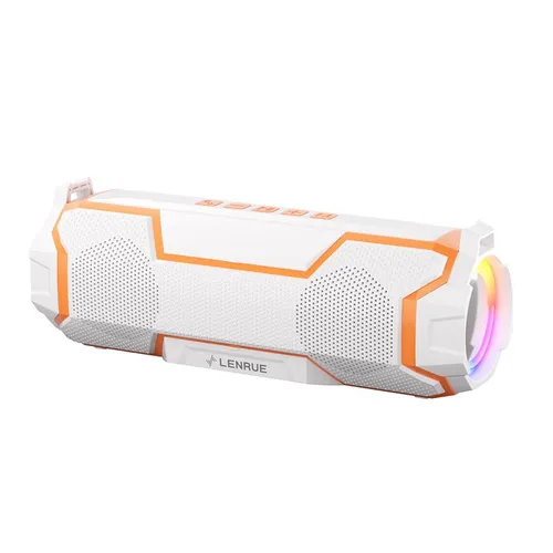 Портативная Bluetooth-колонка с сабвуфером и подсветкой 2 динамика, IPX4, ремень для авто и кемпинга