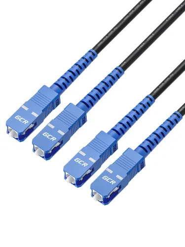 Одномодовый патч-корд оптический 10м GCR SC/UPC SC/UPC Duplex оптоволоконный кабель для интернета 3м
