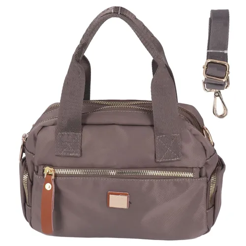 Женская сумка через плечо, с длинным ремнем, нейлоновая, для пляжа и путешествий, цвет молочный чай,