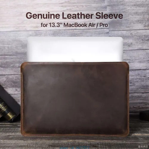 Эксклюзивный чехол ручной работы из кожи для 13.3 дюймовых MacBook Pro, MacBook Air 2022, DELL XPS 1