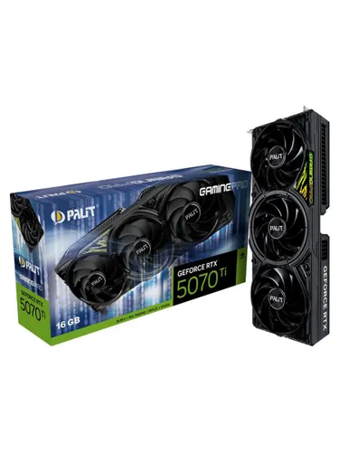 Palit Видеокарта GeForce RTX 5070 Ti GamingPro 16 ГБ (NE7507T019T2-GB2031A)