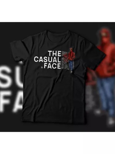 Футболка с принтом the casual face