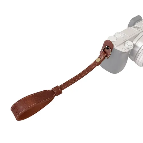 Универсальный ремешок на запястье для камеры, овместимый с Canon и Sony, Полосатый буйвол, коричневы