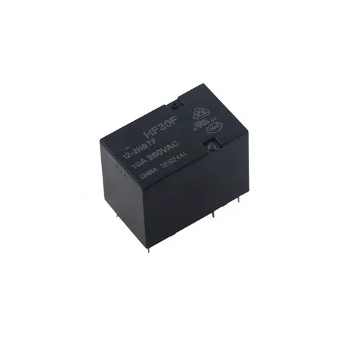 Реле HF30F-12-2HSTF 10А 250V AC, 6 pin, 2НО, малогабаритное