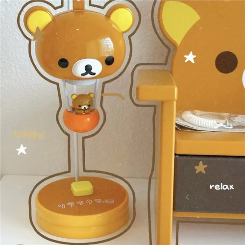 Настольная лампа-ночник Rilakkuma, коричневая, с датчиком движения и встроенным аккумулятором