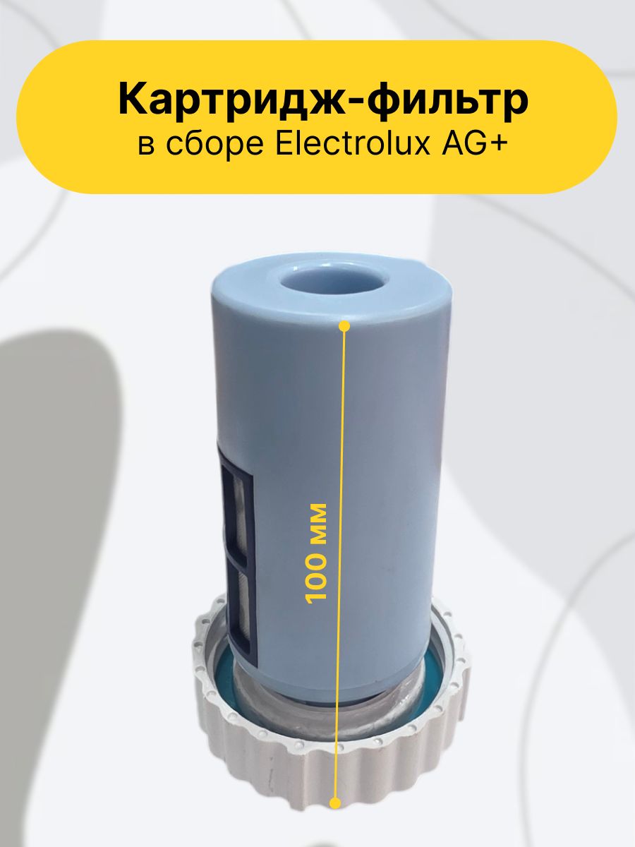Картридж-фильтр в сборе Electrolux AG+ , синий/белый.