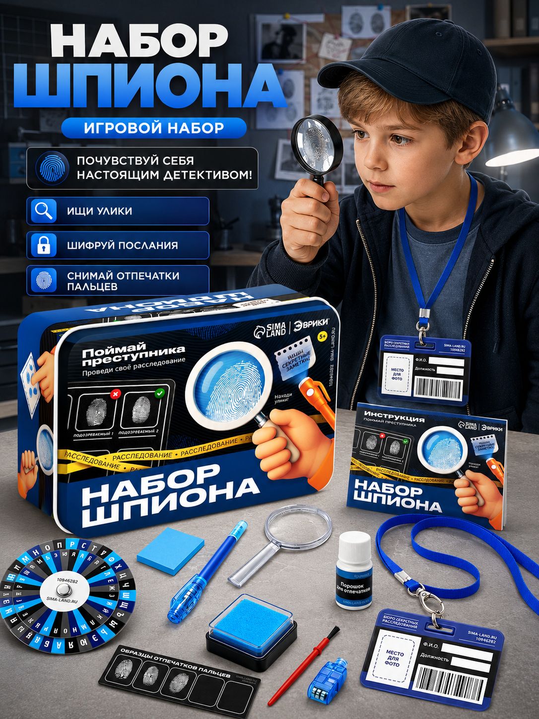 Набор опытов "Набор шпиона" / Опыты для мальчиков