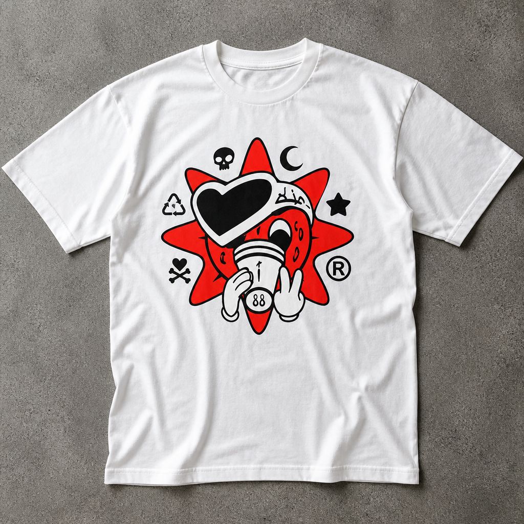 Футболка gloworldwide y2k archive flat_lay