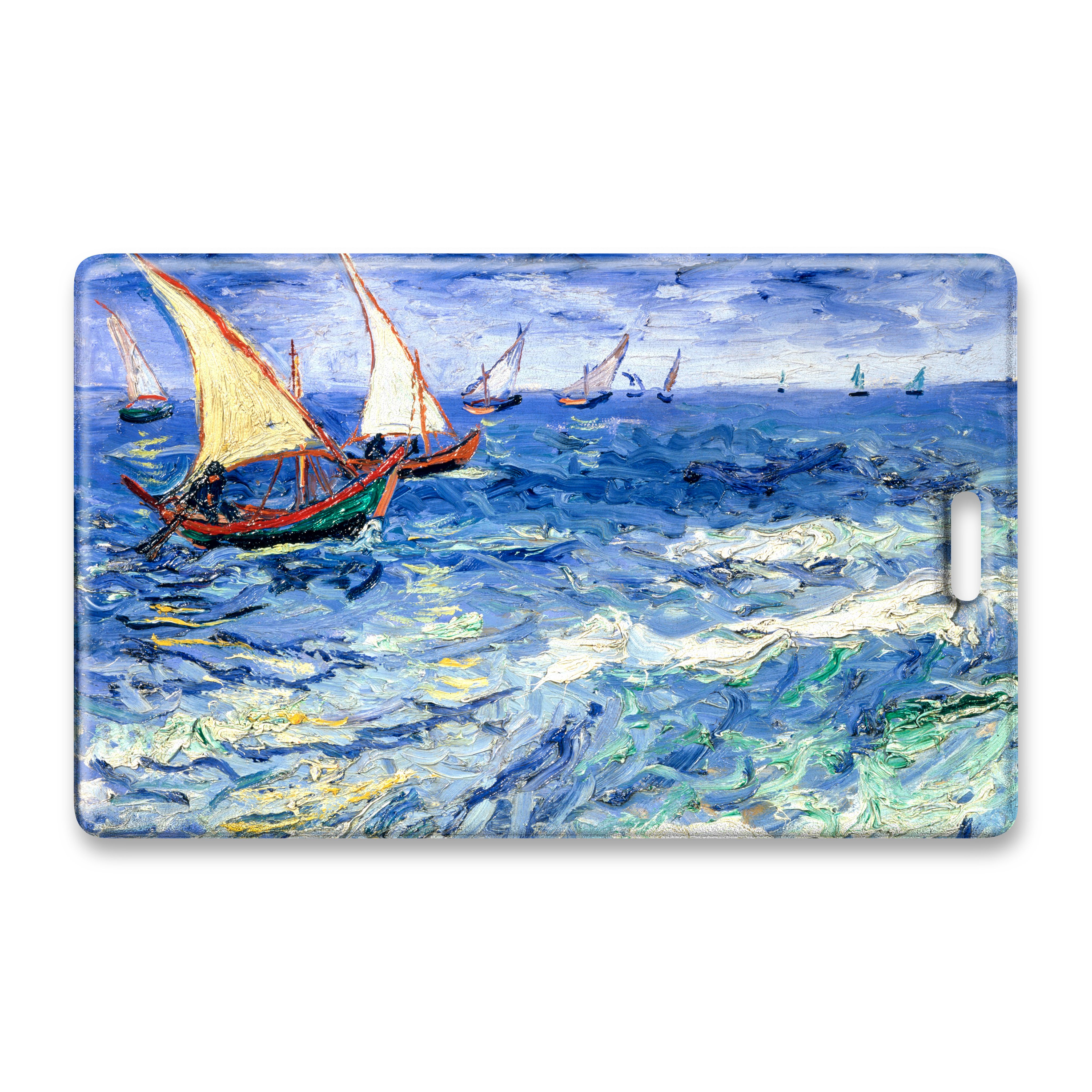 Обложканапроездной,чехолнабанковскуюкартуилипроезднойспринтомкартиныВ.Гога"МоревСент-Мари",сувенирвподарок,ABCdesign