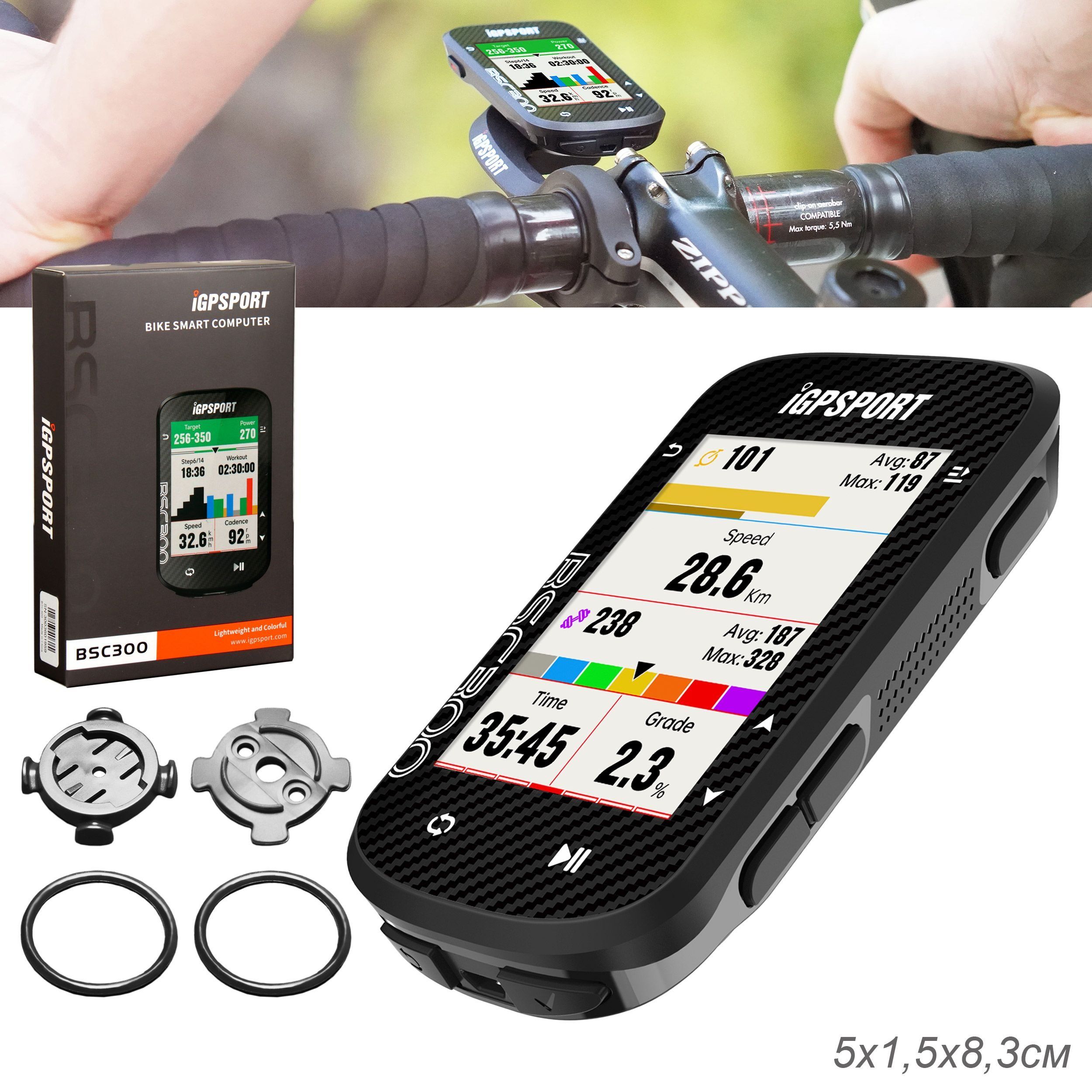 Велокомпьютер GPS iGPSPORT BSC300, цветной экран 2,4 , навигация, Bluetooth и ANT+ Велокомпьютер GPS iGPSPORT BSC300, цветной экран 2,4 , навигация, Bluetooth и ANT+