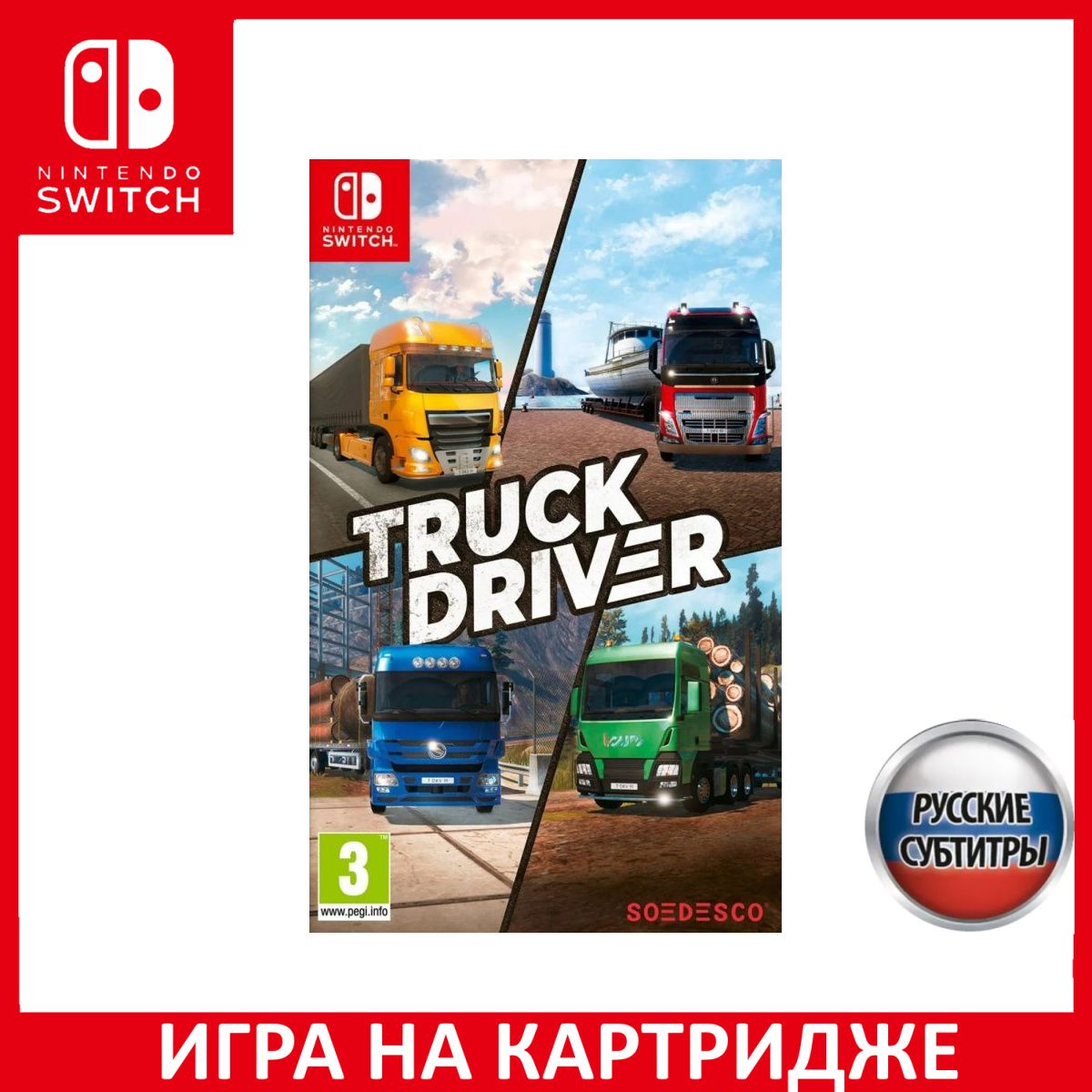 Игра Truck Driver Switch Русская Версия Картридж на Nintendo