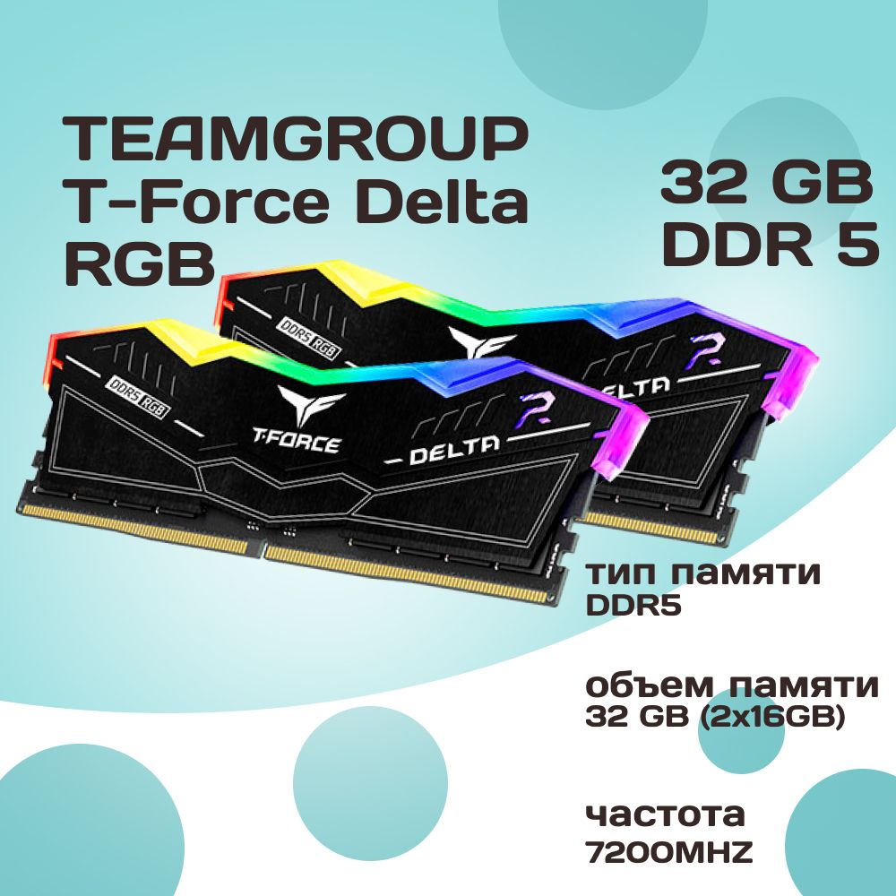 Модуль оперативной памяти Teamgroup 16 ГБ DDR5 PC57600 7200 MHz CL