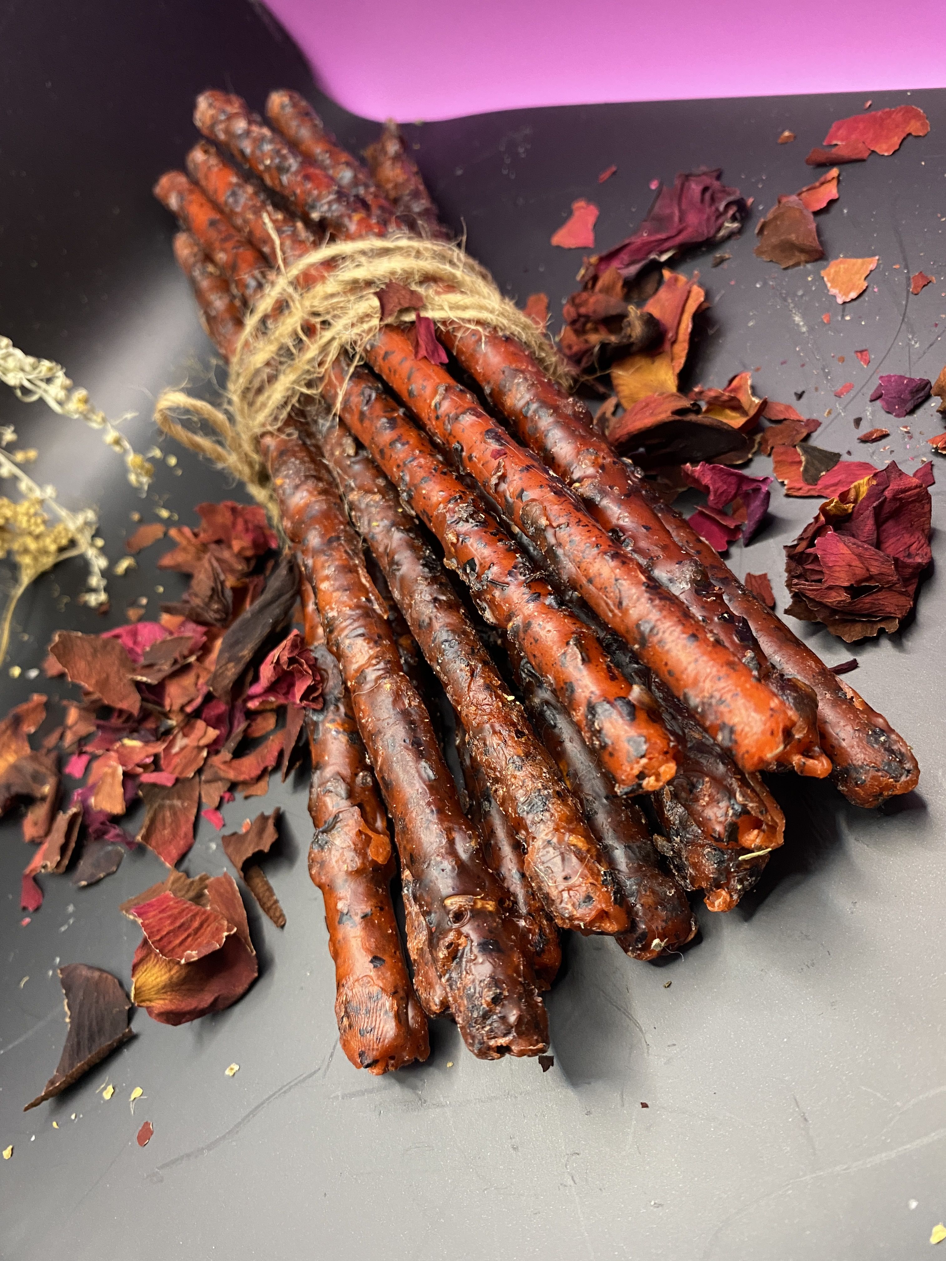 Программныесвечистравами,набором-красные"СТРАСТНАЯЛЮБОВЬ"