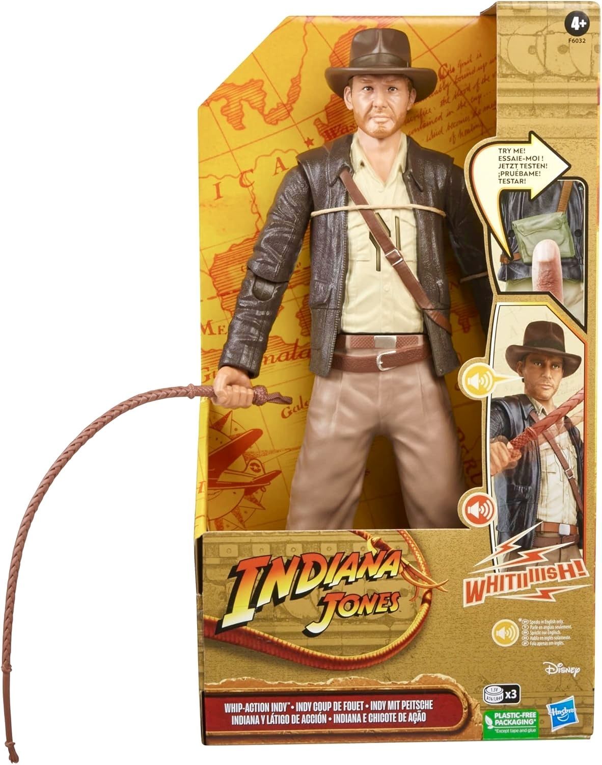 Indiana Jones Фигурка Индиана Джонс с хлыстом , 30 см Дисней, Disney