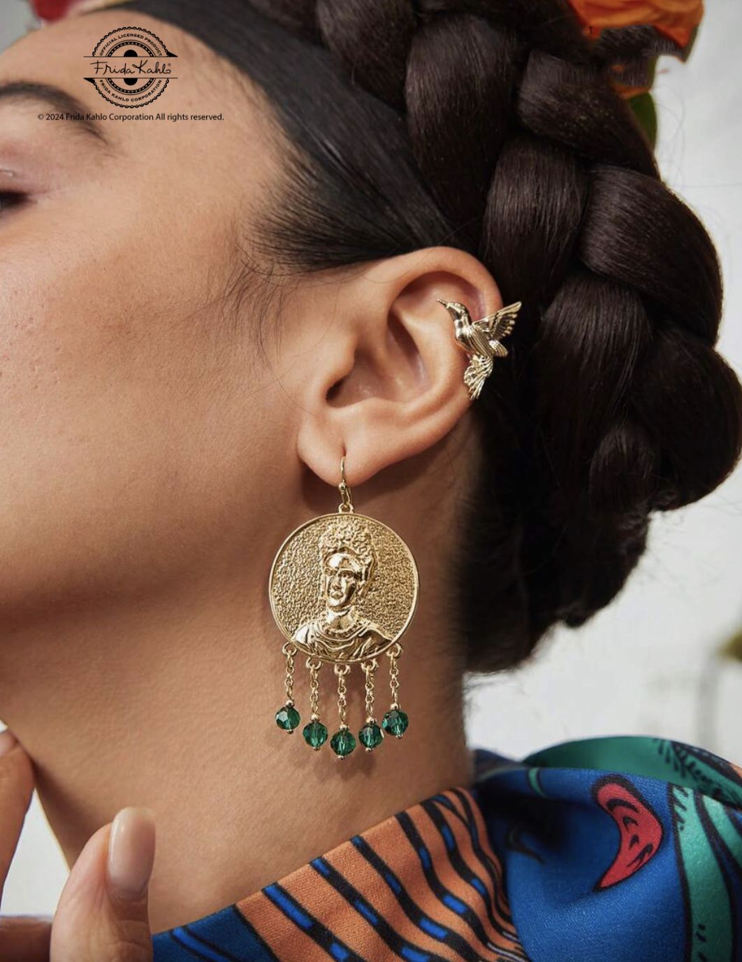 Фрида Кало / Frida Kahlo Набор серёг Фрида и птички