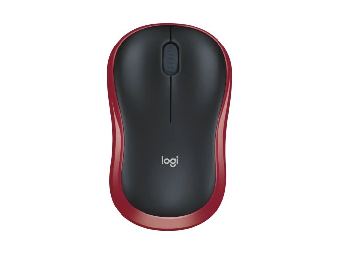 Logitech M185/M186 Беспроводная мышь, красная
